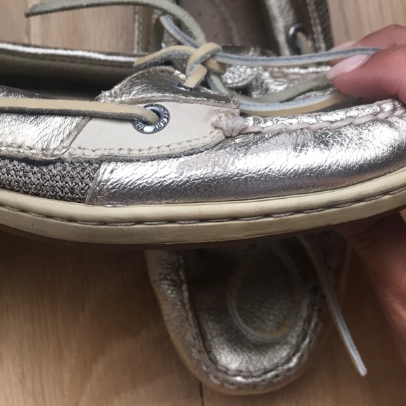Sperry Metallic Gold Anglefish Boatshoe - Picture 3 of 4